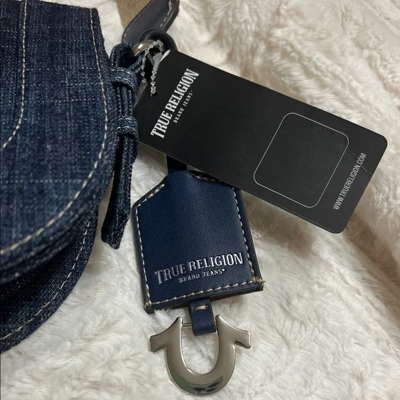 True Religion Denim and Tan Crossbody Bag - Picture 4 of 9